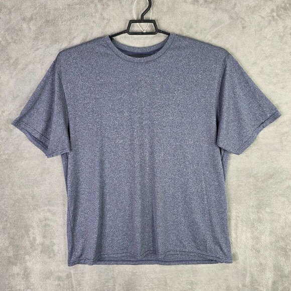 Womens A4 Heather Gray Athletic T Shirt Short Sleeve Crew Neck Polyester Size XL - Picture 2 of 7